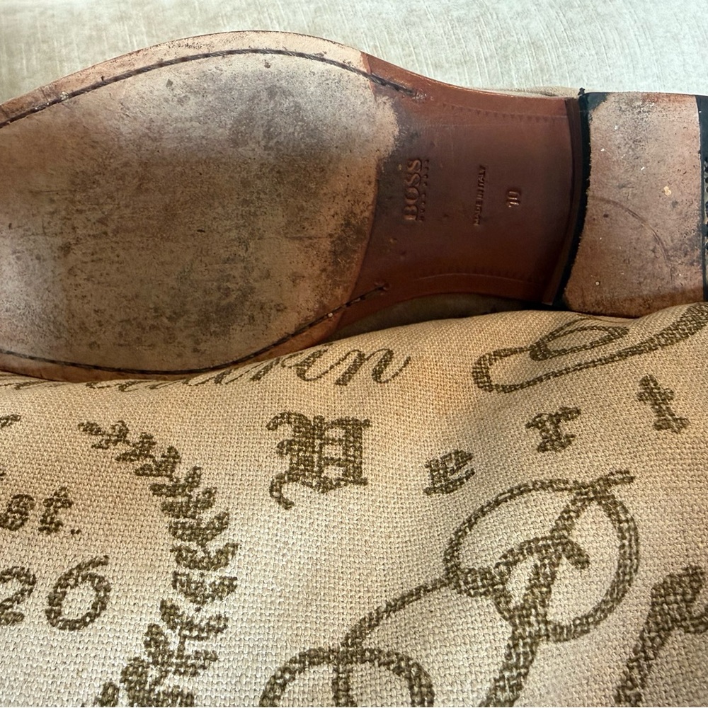 Boss Suede Double Monk Strap Chelsea boot - Picture 9 of 9